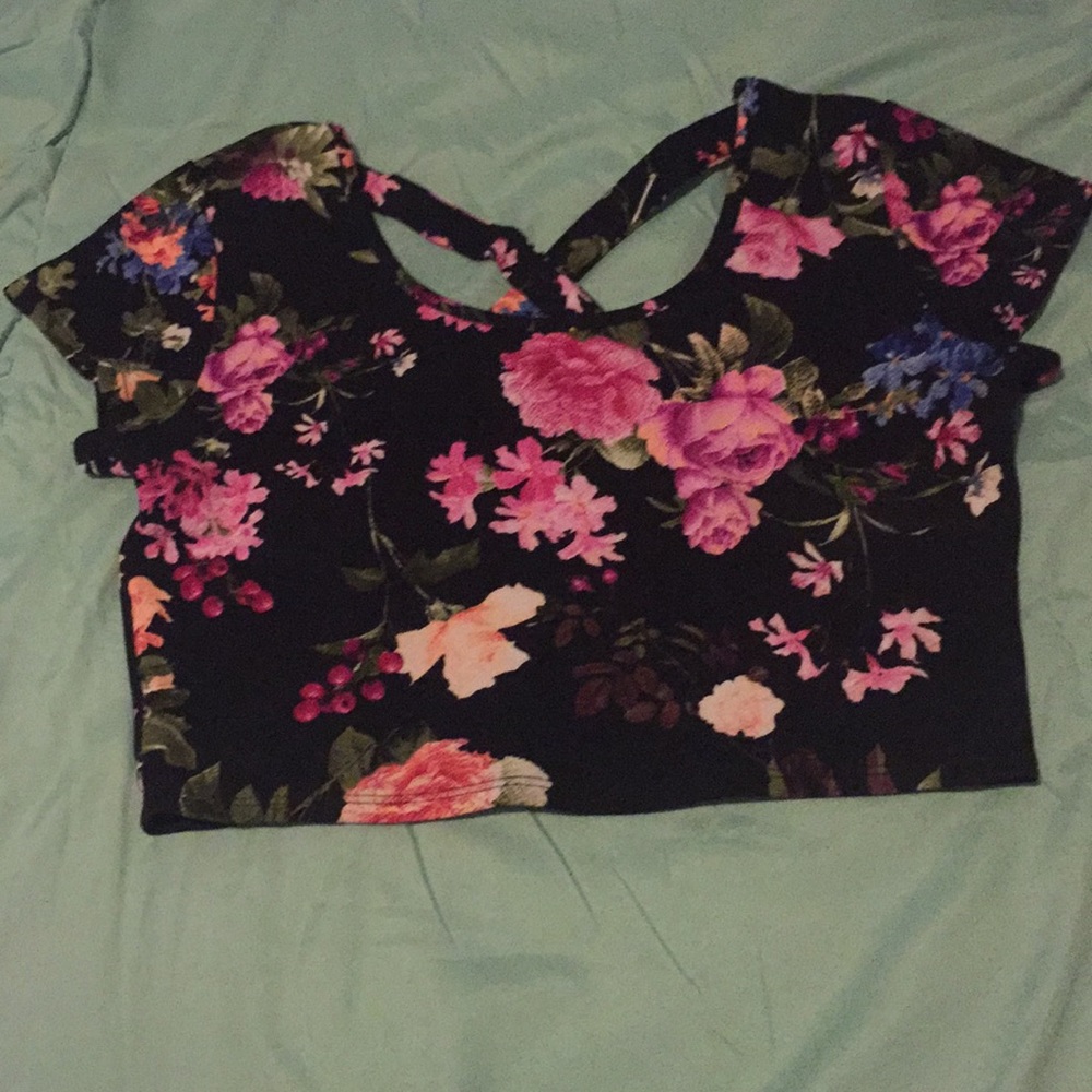 Charlotte Russe floral crop top
